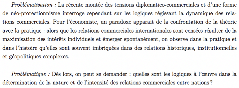 Sujet d'économie tseco image